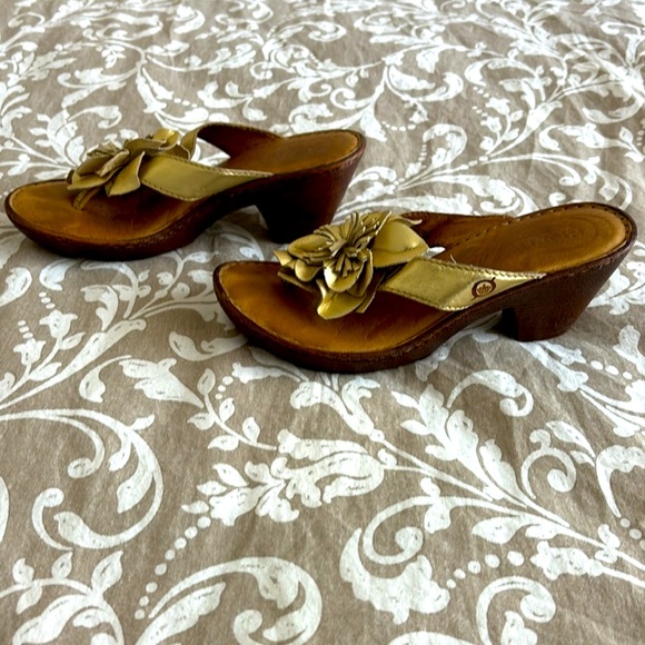 👡 Summer dark gold sandals 👡 Sz: M(38) - Picture 2 of 8